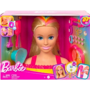Barbie. Głowa do stylizacji Blond włosy HMD78